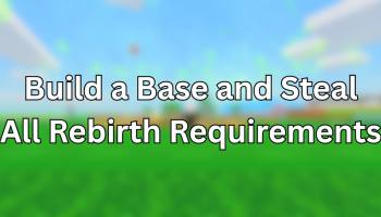 Build a Base and Steal Rebirth Requirements