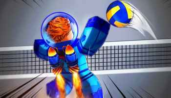 A player using the Roketto Style in Volleyball Legends