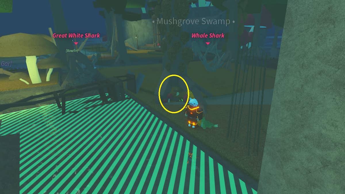 The Fungal Harpoon Gun in Fisch