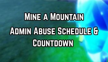 Mine A Mountain Admin Abuse Event
