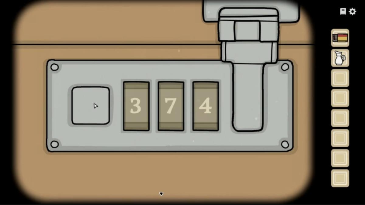 Entering code 374