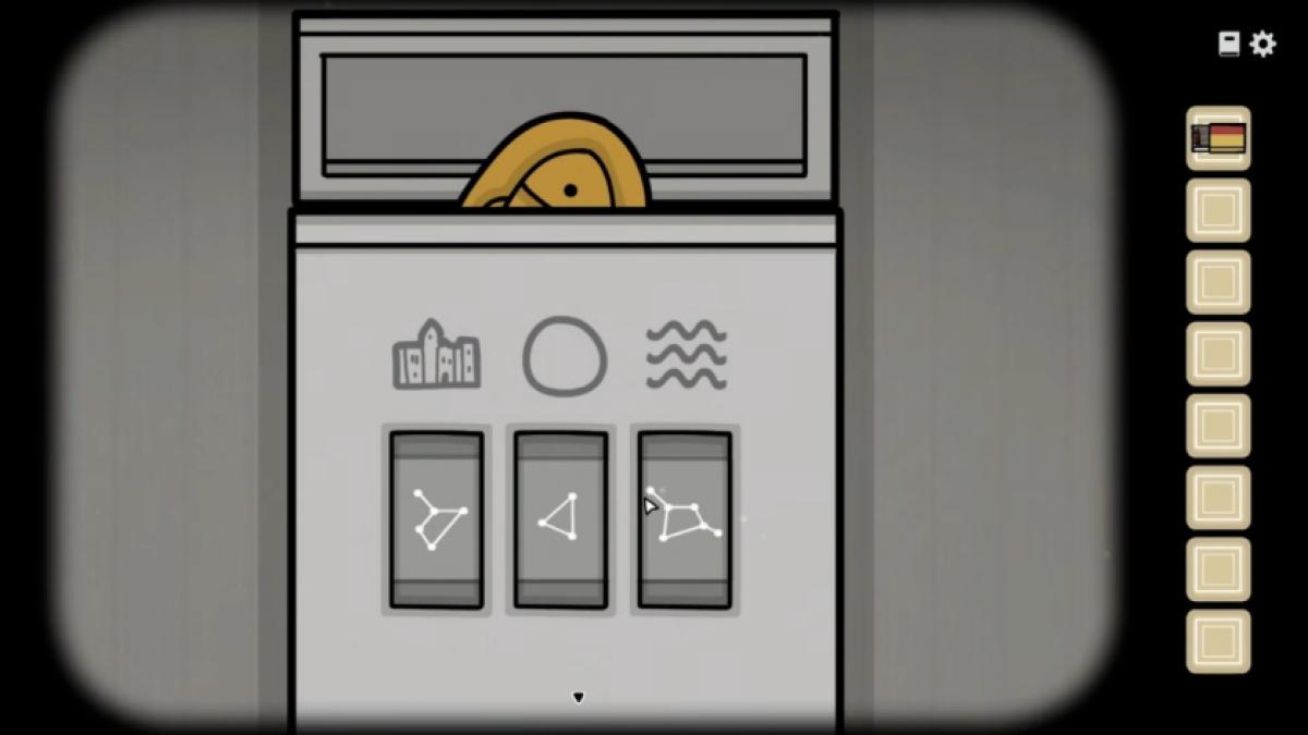 Solving a puzzle to get statue