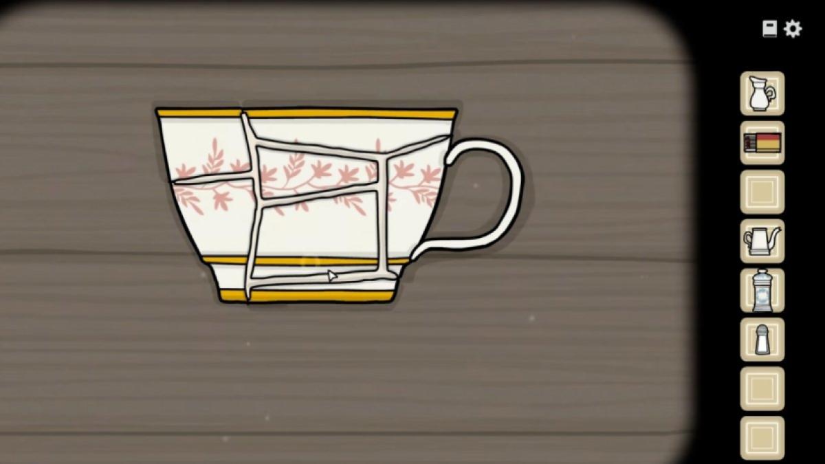 Fixing tea cup