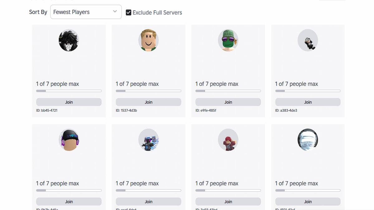 The Roblox Server List for Steal An Egg