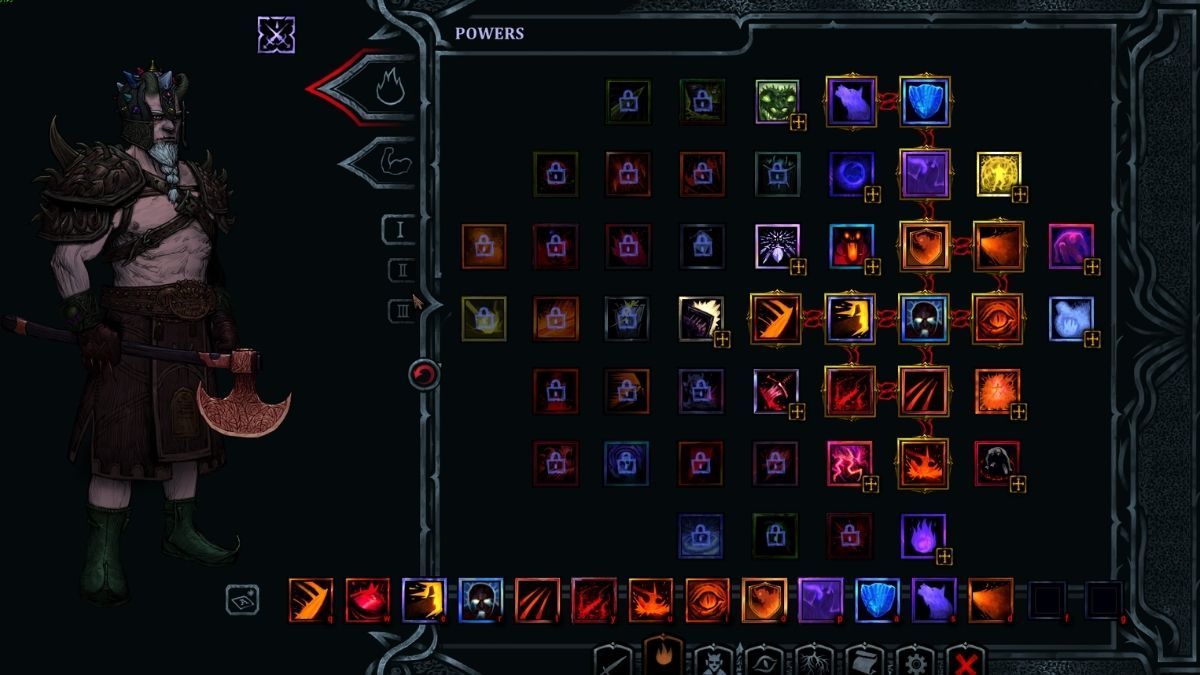 HellSlave II Powers skilltree