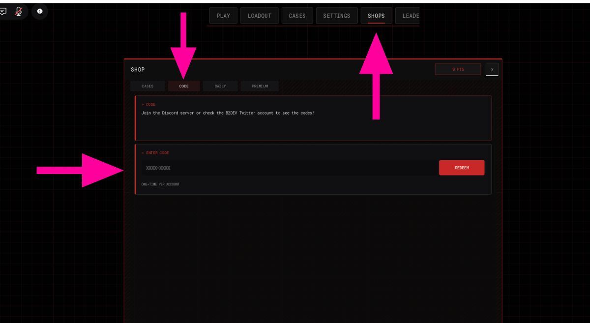 How to Redeem REDSHOOTER Codes