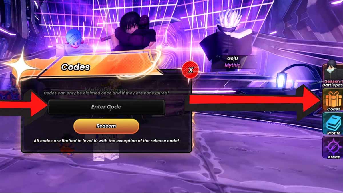 Anime Origins Codes Redemption window screenshot
