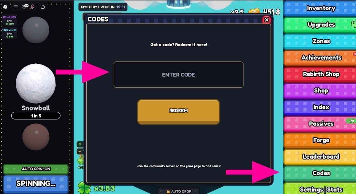 How to Redeem Ball Drop Codes
