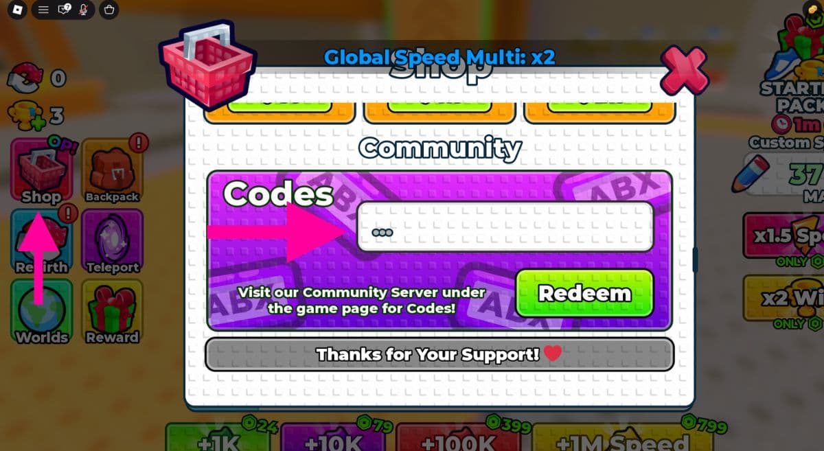 How to Redeem Codes in +1 Speed Monkey Escape
