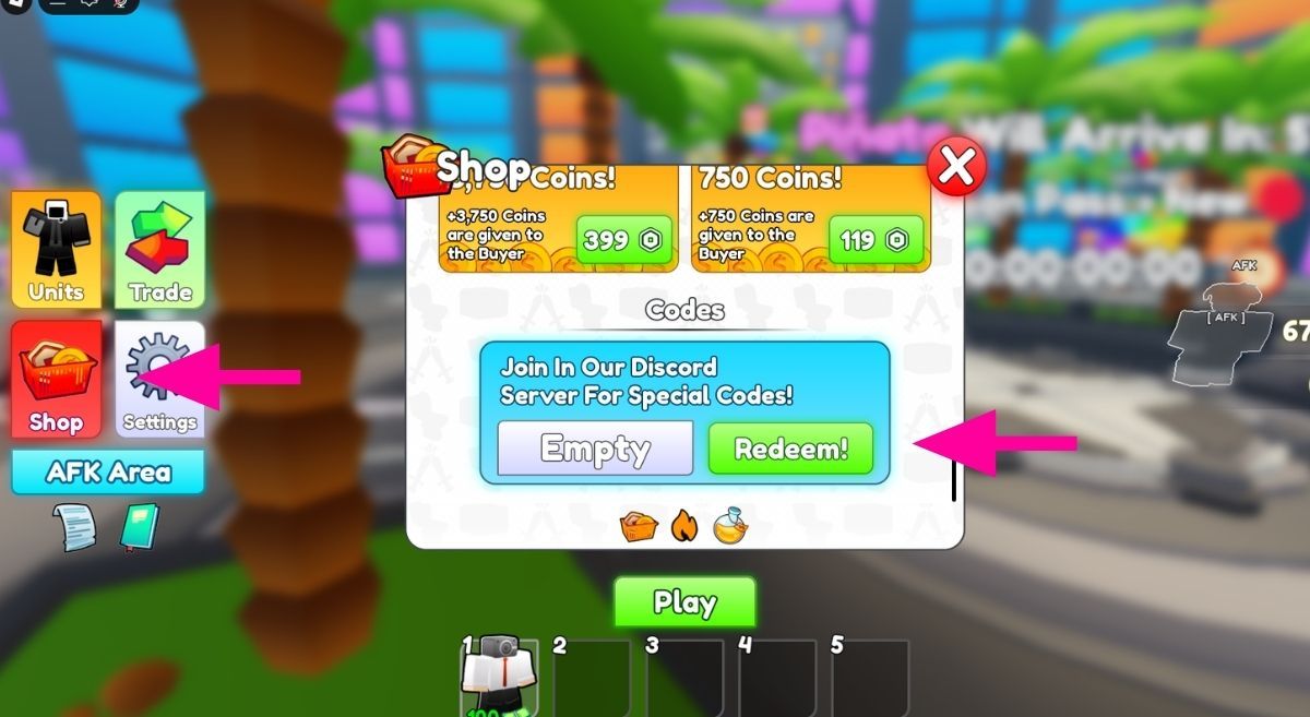 How to Redeem Codes in Alliance Tower Defence