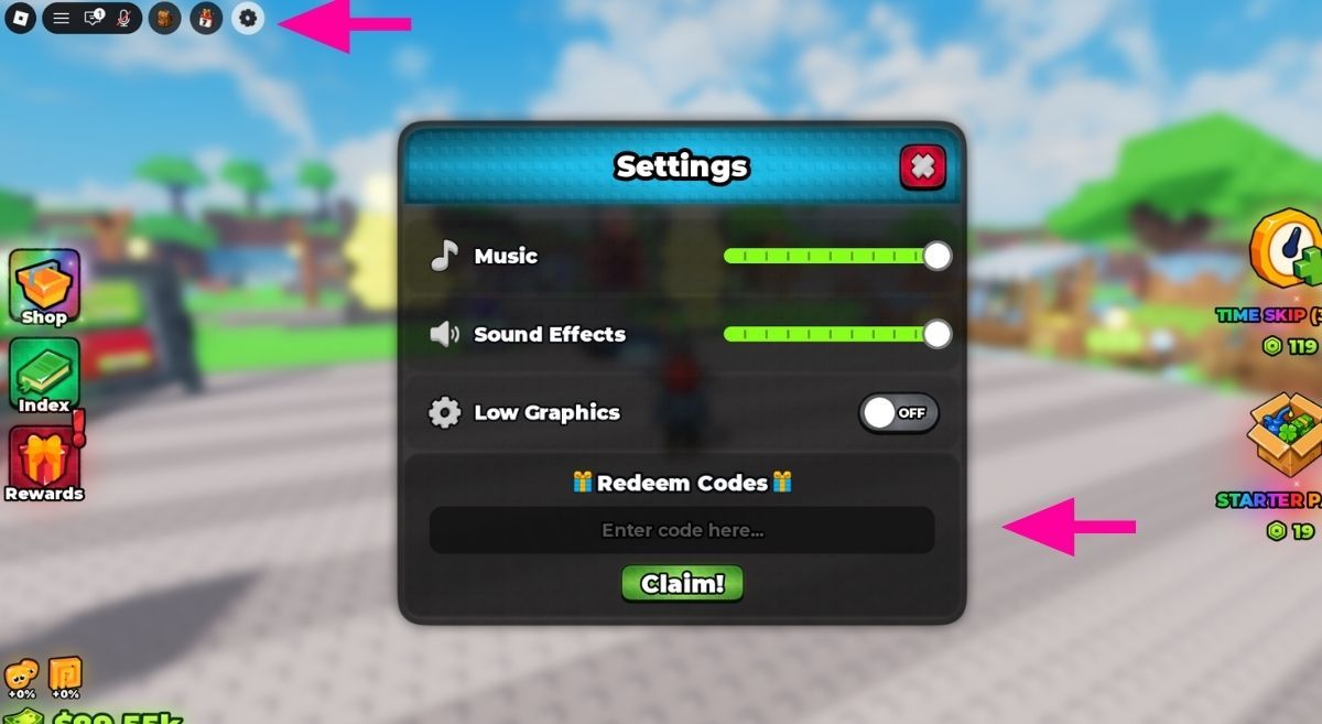 How to Redeem Codes in Build A Golem