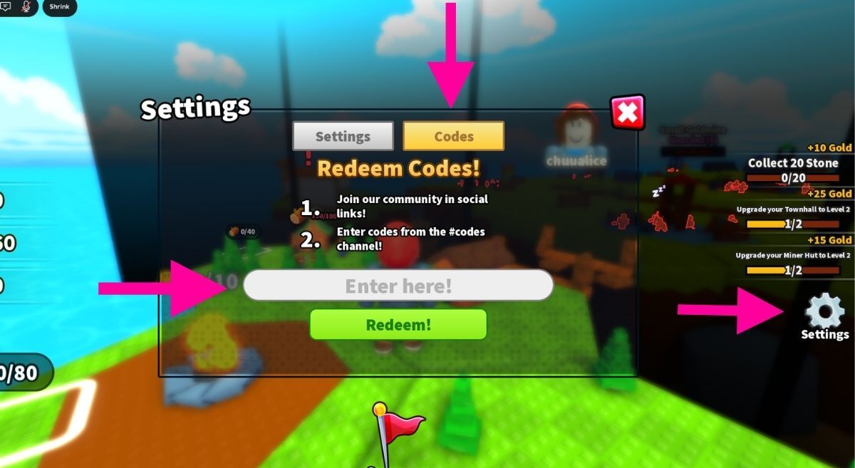 How to Redeem Codes in Build an Army