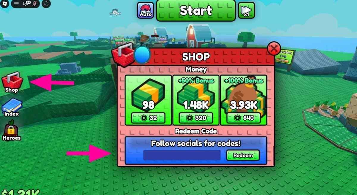 How to Redeem Codes in Defend my Ring Farm