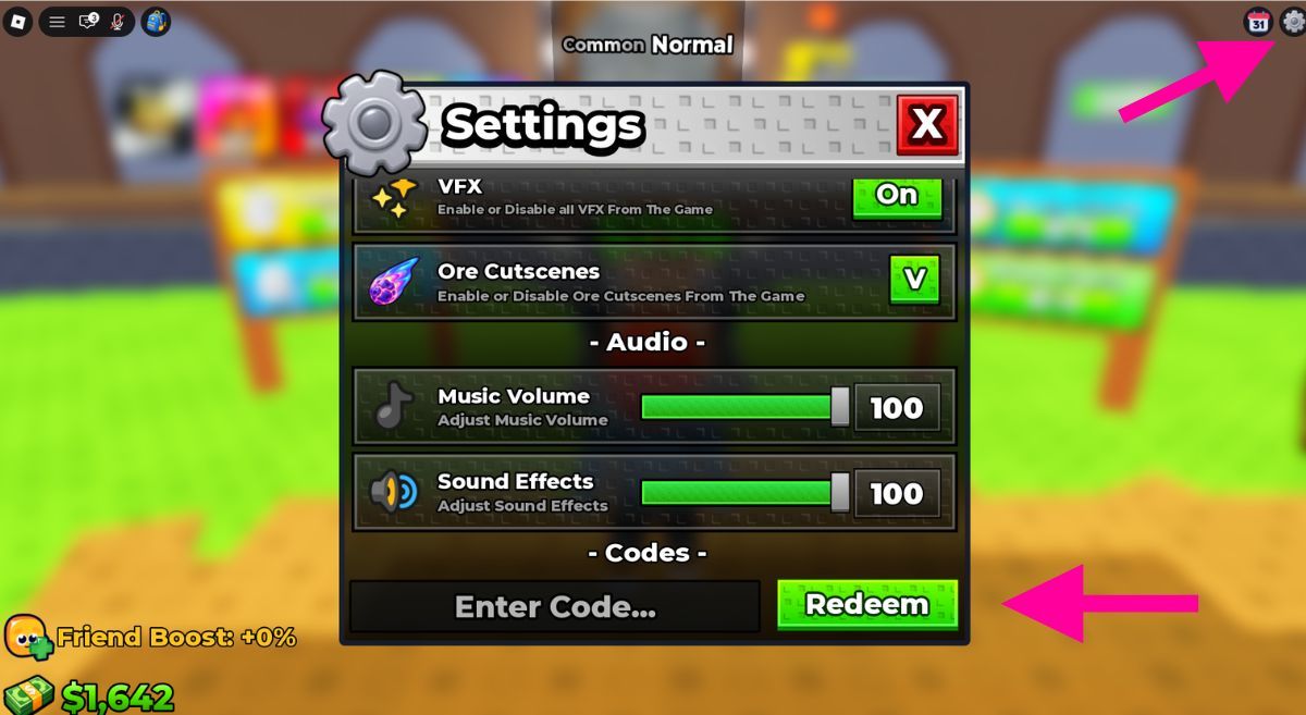 How to Redeem Codes in Sell Ores