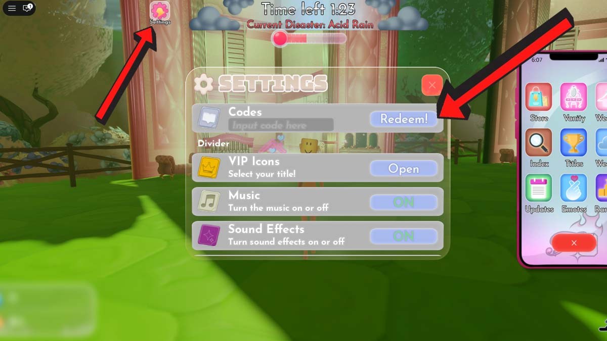 Fashion Disaster Codes Redemption System