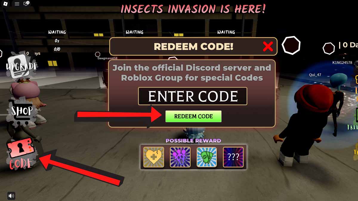 Keep the Door Locked Codes Redemption System