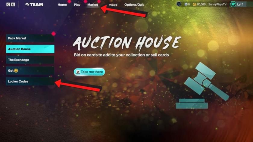 NBA 2K27 Locker Codes Redemption System - Auction House window