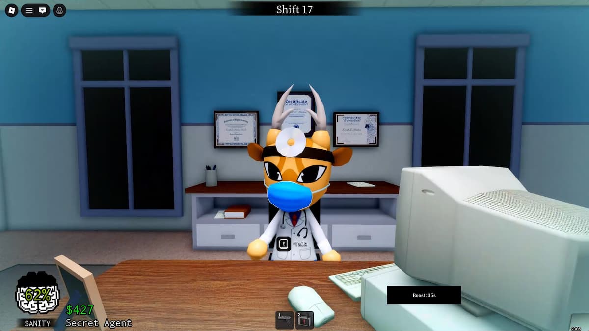 image showing Dr Harlow sitting in his office in Animal Hospital
