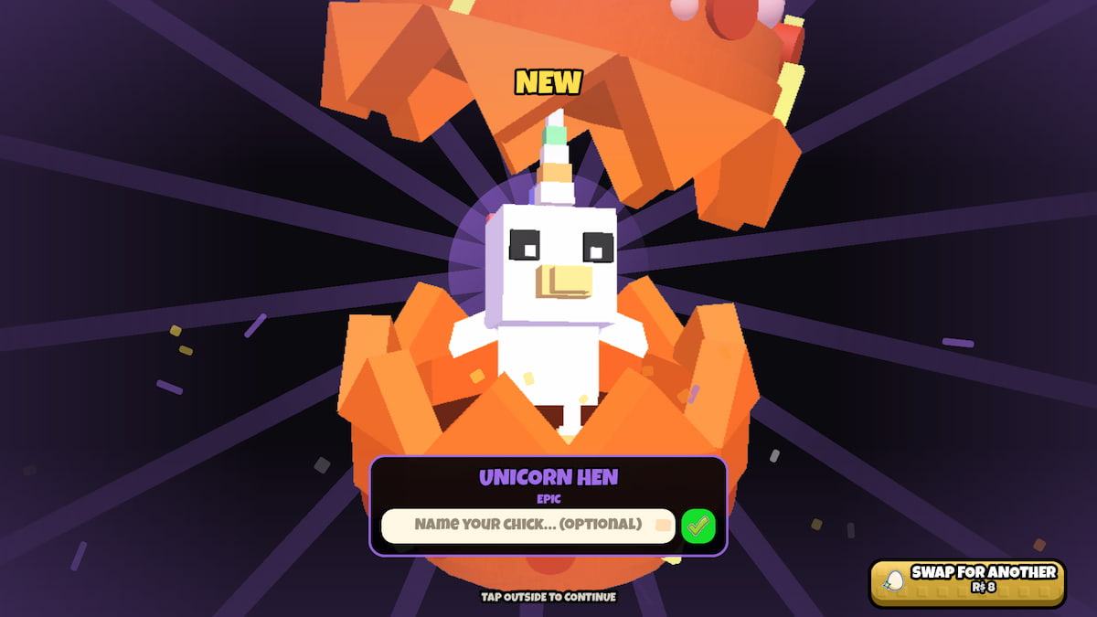 image showing a Blazing Egg hatching in Grow a Chicken Fighter