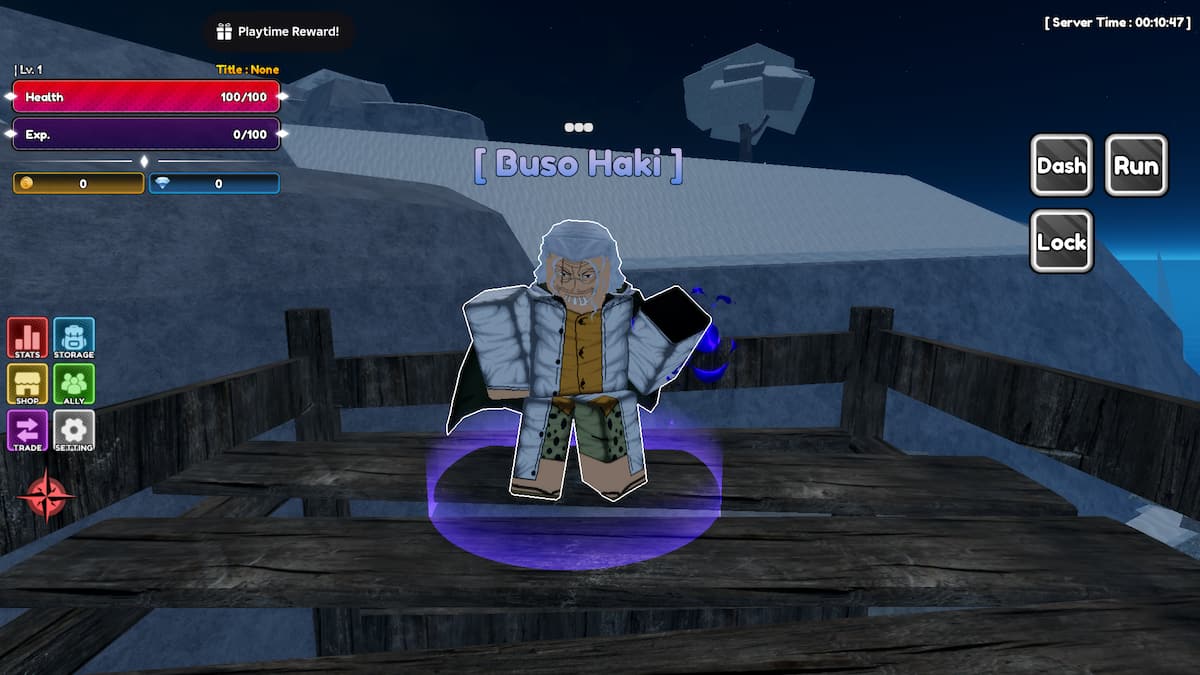 image showing the Armament Haki NPC in Lineage Piece