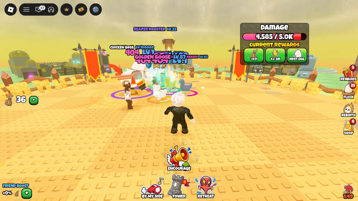 image showing the Chicken Boss event in Grow a Chicken Fighter