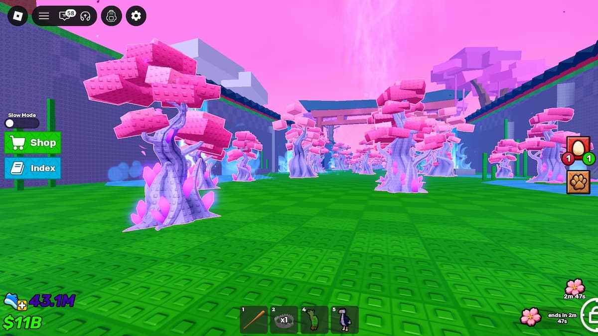 image showing the Crystal Cherry Blossom Trees in Steal an Egg