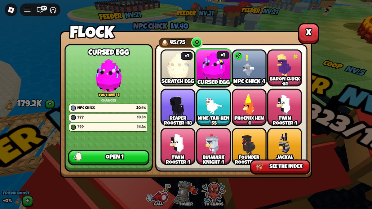 image showing the Cursed Egg in Grow a Chicken Fighter