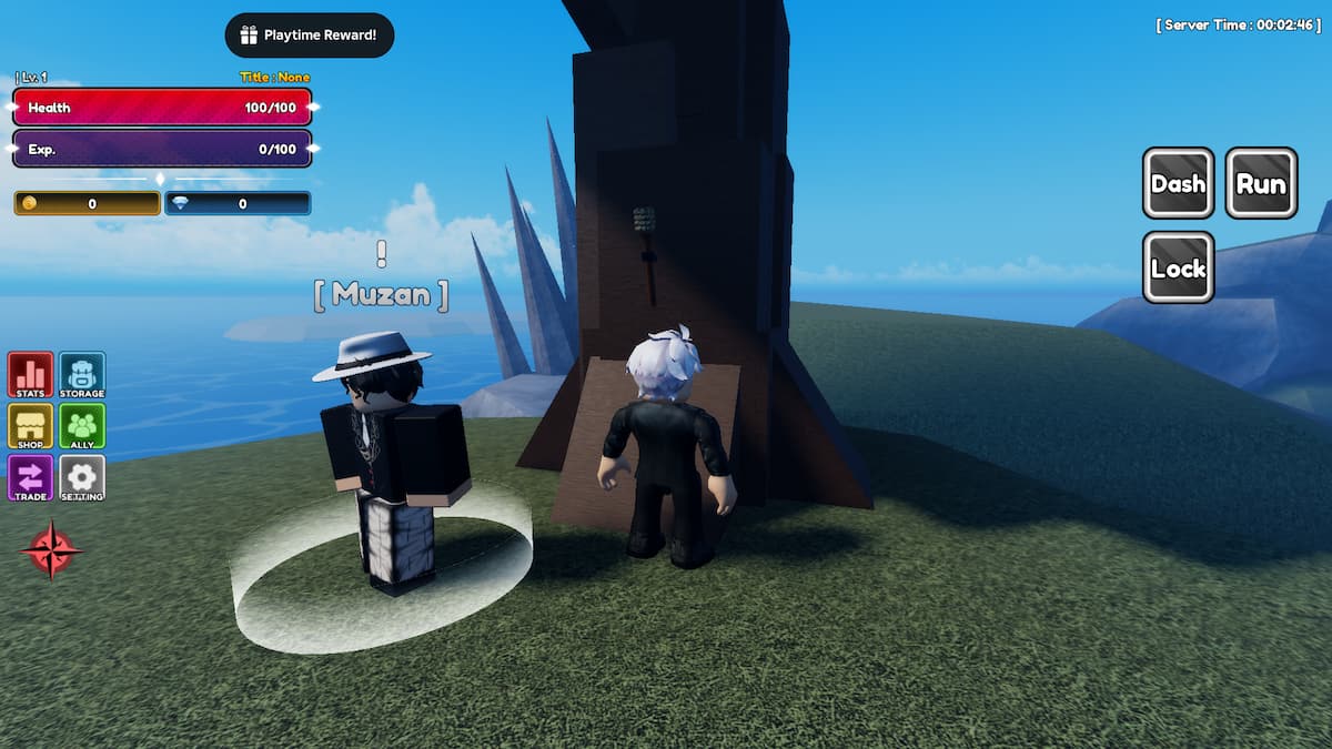 image showing the Fossil Island torch location