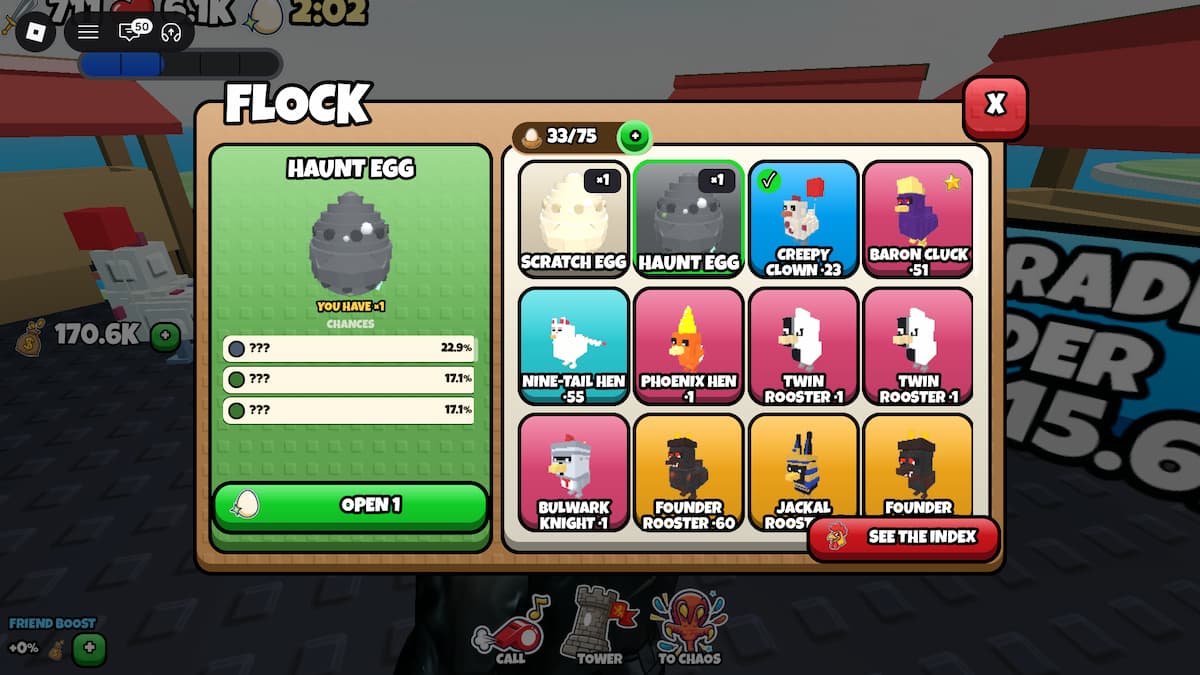 image showing the Haunt Egg in Grow a Chicken Fighter