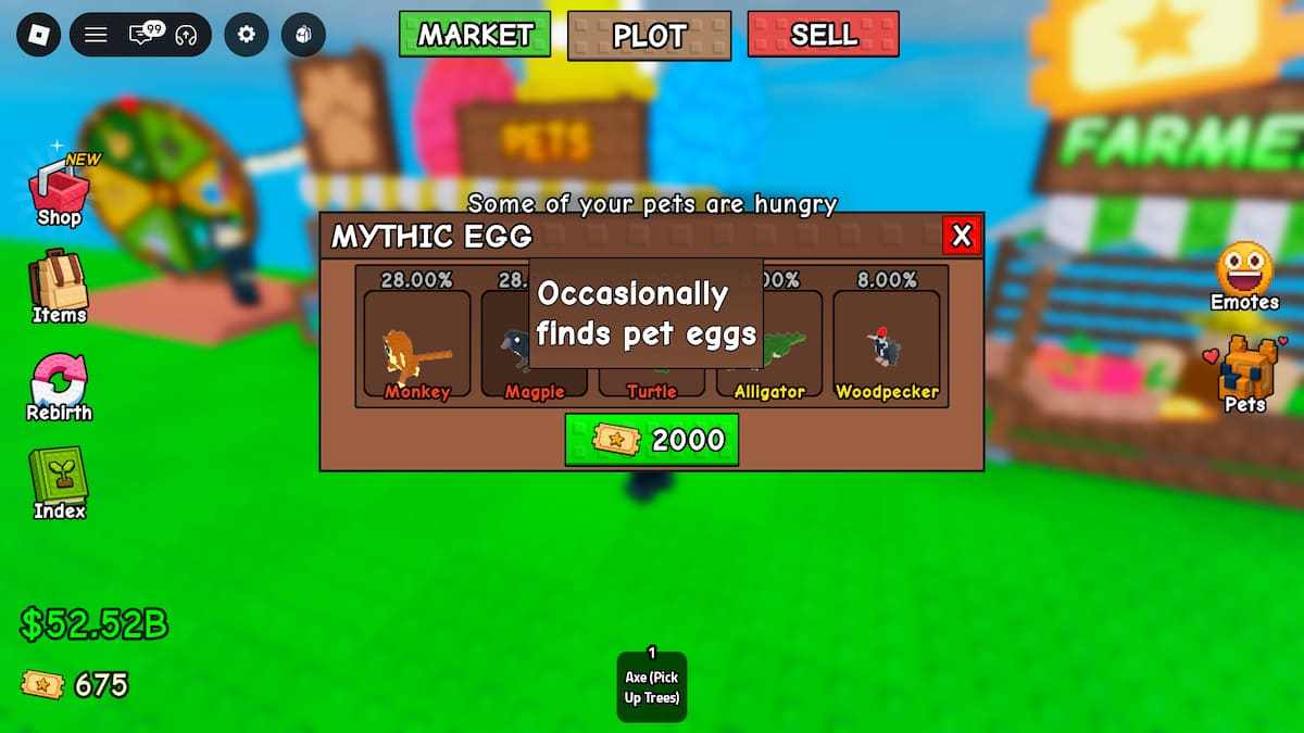 image showing the Magpie pet in Greedy Growers