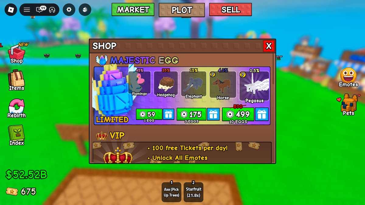 image showing the Majestic Egg in Shop in Greedy Growers