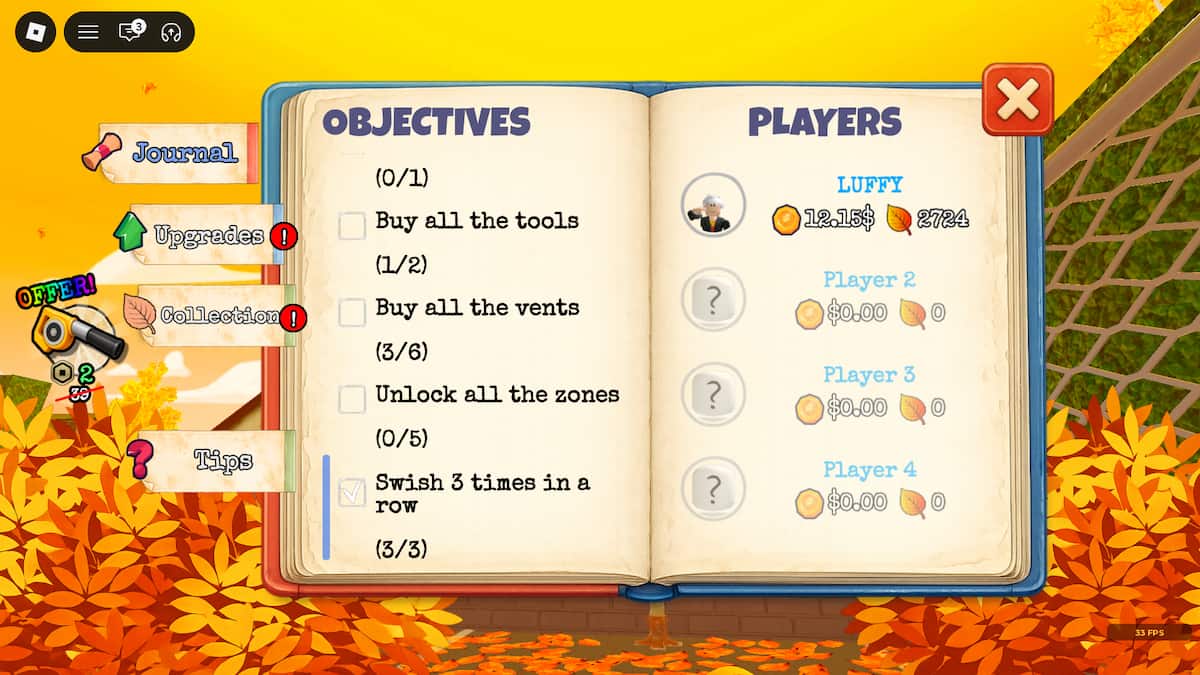 image showing the objective in Clean All The Leaves