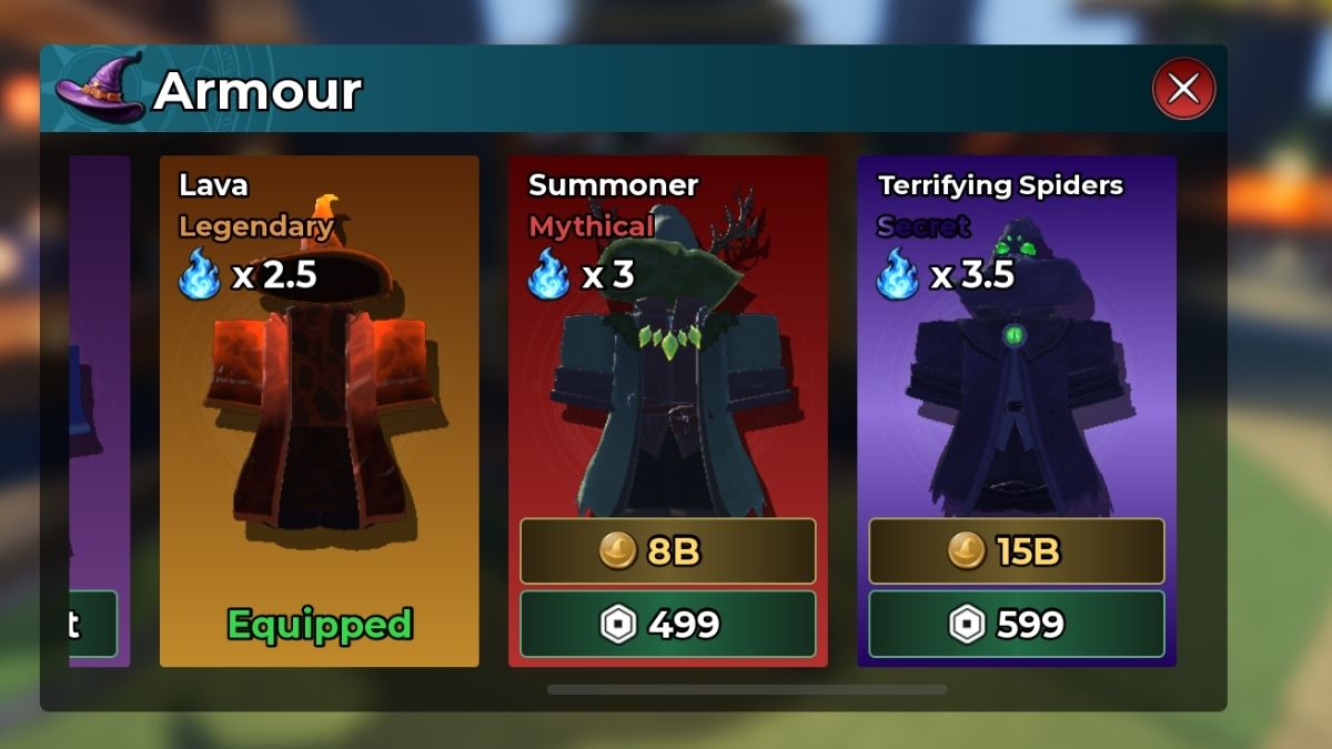 Magic Loot armor that gives Power multipliers