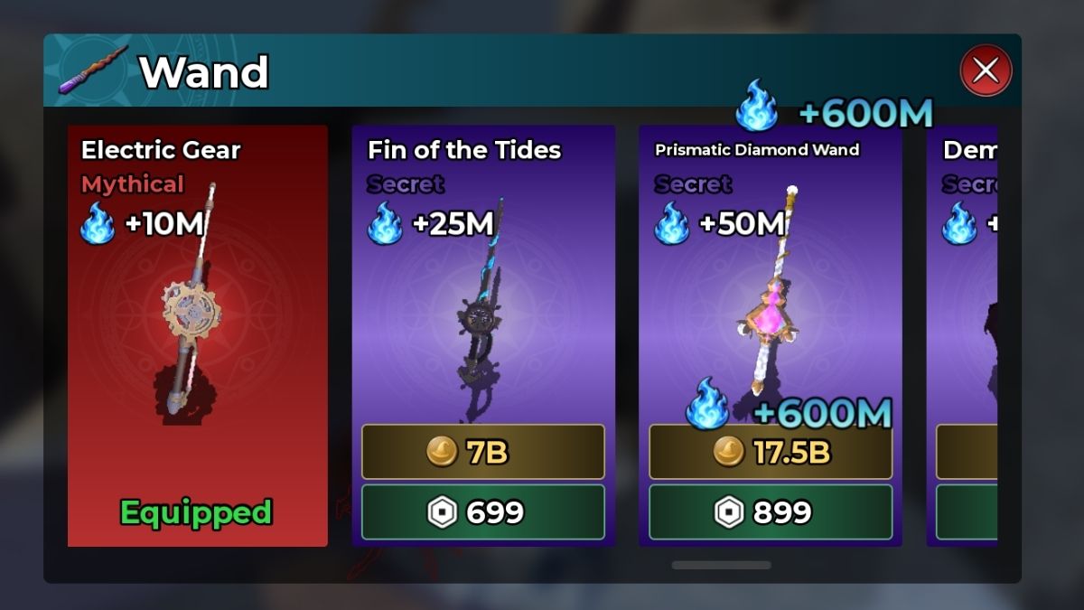 Best wands to choose in Magic Loot