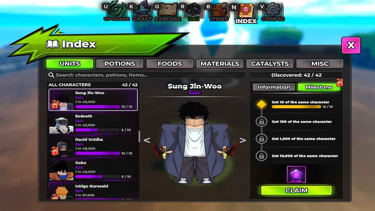Project Aura Index menu screen