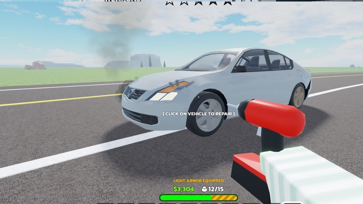 How to repair the car in Roblox Runaways