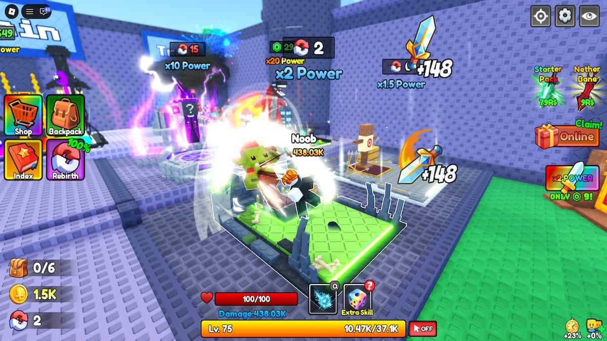 Head over to our Roblox Codes hub to discover more active codes and claim free rewards for hundreds of experiences! Head over to our Roblox Codes hub to find even more active codes and grab free rewards for hundreds of Roblox experiences. Today 9:52 AM Welcome to +1 Loot To Forge ⚔️ Click to gain greater power 💀 Defeat hordes of enemies 🪨 Gather precious ores 🔥 Forge powerful gear 🛡️ Become the mightiest warrior !!! +1 Loot To Forge is all about turning every click, fight, and mining trip into more power. You’ll battle waves of enemies, collect valuable ores, and use them to forge stronger gear as you work toward becoming the toughest warrior around. +1 Loot To Forge codes can give you some useful free rewards, helping you upgrade faster and push through tougher enemies with less grinding. +1 Loot To Forge game artwork showing a Roblox character forging glowing ore into a powerful flaming sword. +1 Loot To Forge in-game screenshot showing a Roblox character battling enemies while gaining Power and progressing through a combat area.
