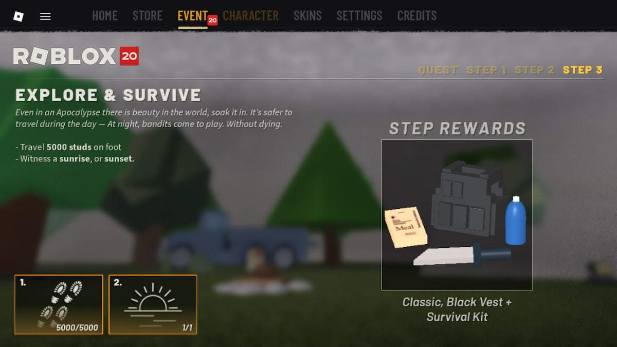 Explore and Survive quest requirement in Apocalypse Rising 2
