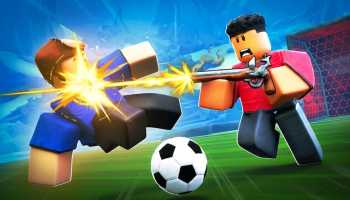 Two players using an Item in Illegal Soccer