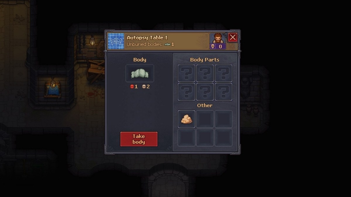 Doing Autopsy in Graveyard Keeper 2