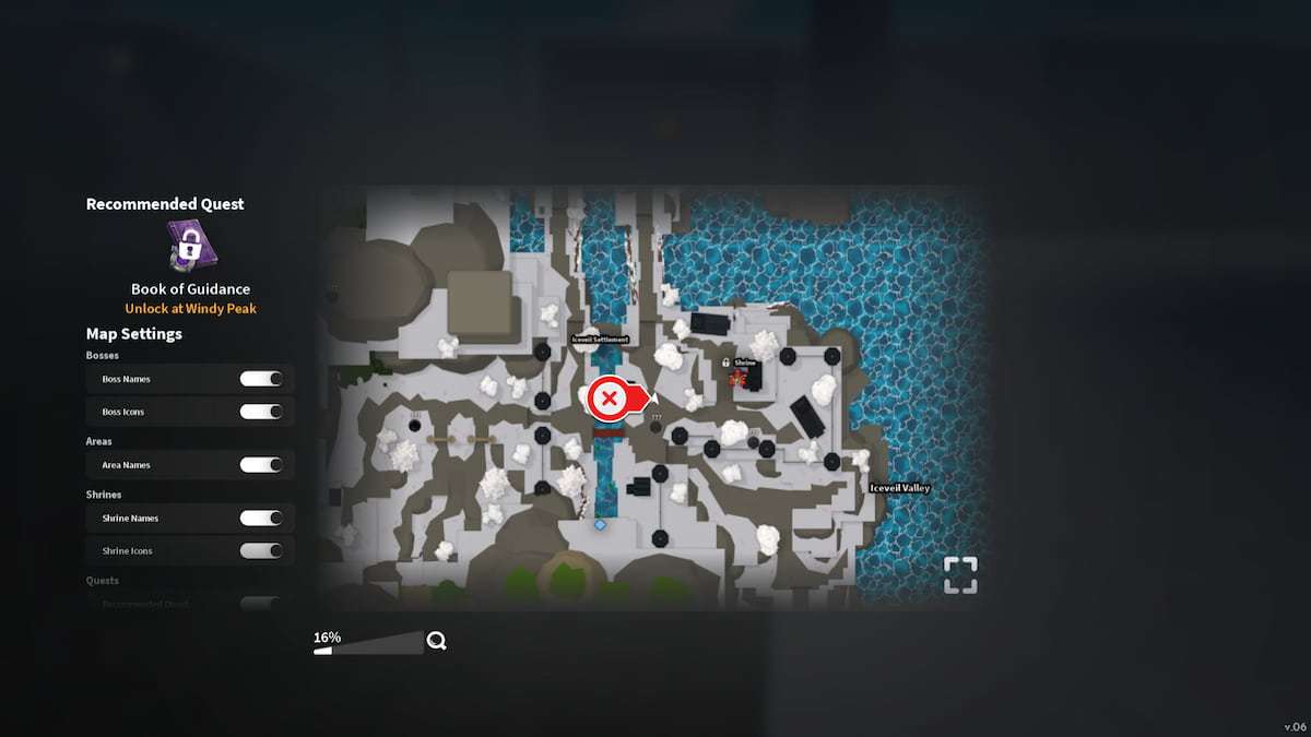 Muzan spawn location in Iceveil Valley
