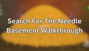 Search For The Needle Basement Walkthrough