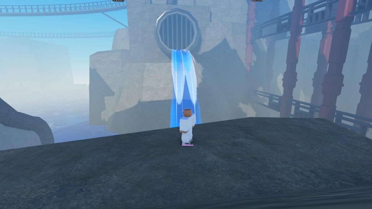 A ledge near the red bridge in Slayers 2