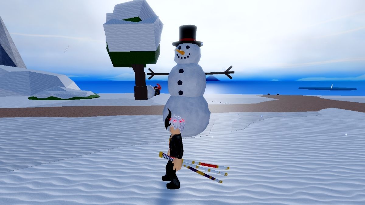 Snow Island secret Snowman in Blox Fruits
