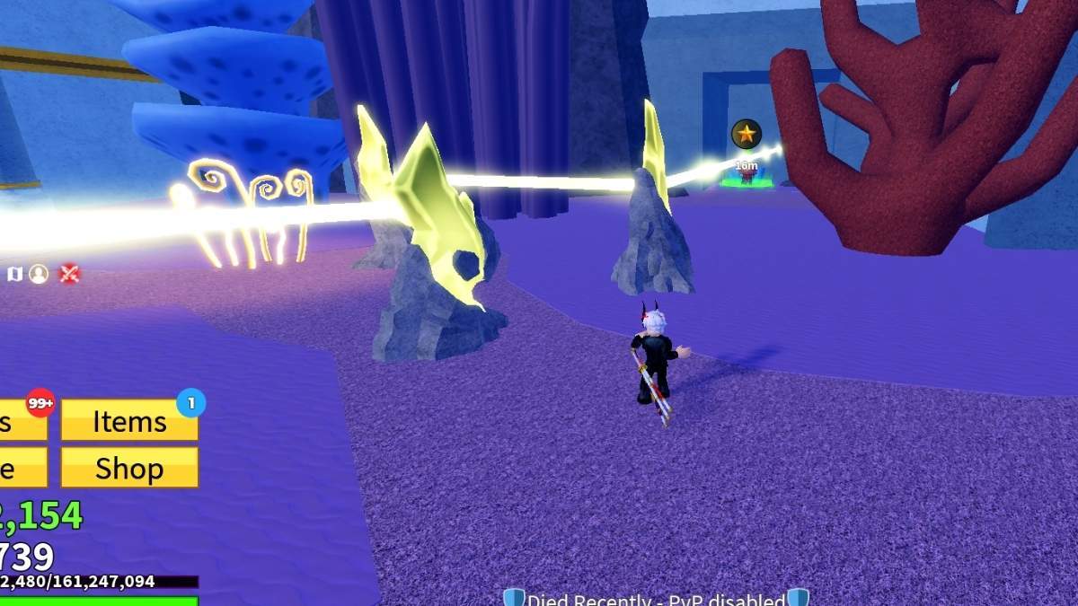 How to move the Light Crystals in Underwater Island to complete the Blox Fruits Secret Island quest