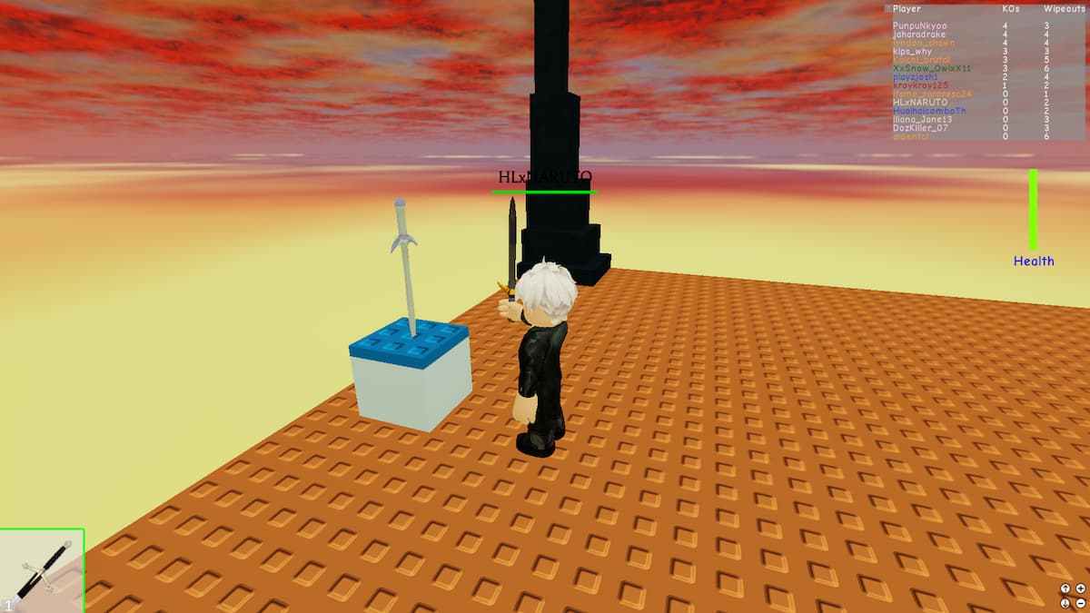 collecting swords in Sword Fights in the Heights IV