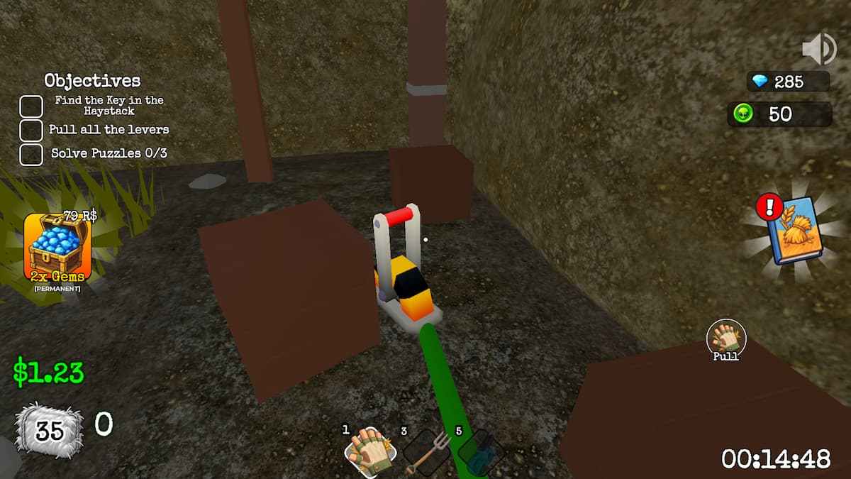 green lever in Search for the Needle