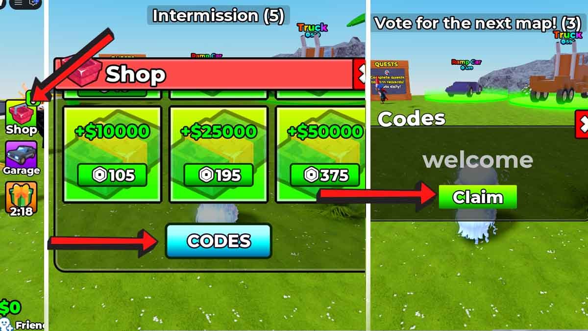 Car DUELS Codes Redemption System