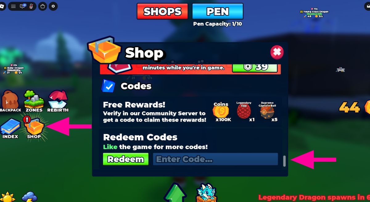 How to Redeem Codes in Catch Dragons To Defend
