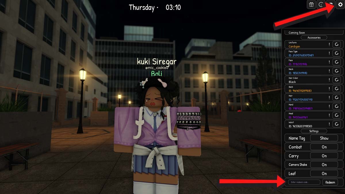 Roblox SMA Codes Redemption System